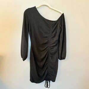 Dry Goods Asymmetrical Cinched Sweater Dress